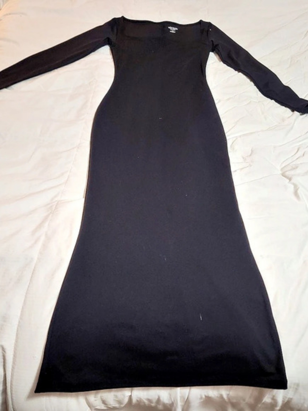 Wild FABLE Black Long Sleeve Maxi Dress Size XXS